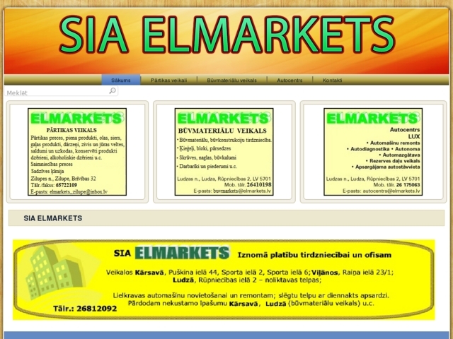 Elmarkets, ofiss, SIA